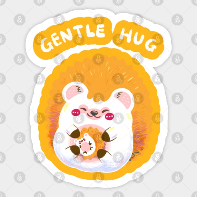 Gentle hug Sticker by Iniistudio